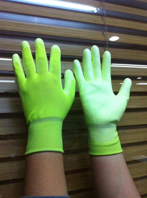edkcorp's tweet image. New hiviz nylon pu palm coating gloves...