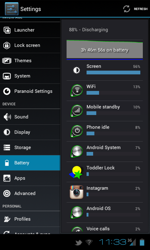 philhayes_'s tweet image. Battery lasting much better on updated from #paranoidandriod #xdadevelopers #nexuss