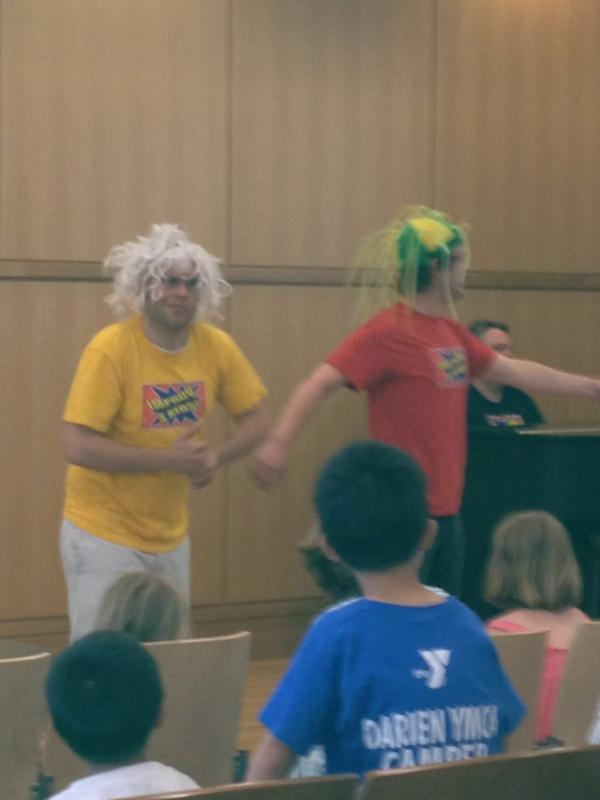 pjmccormick's tweet image. Hilarious! @darienlibrary #improvrules