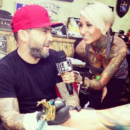 ItsMsBernadette's tweet photo. Who watches Miami Ink?! I interviewed all of them in Germany for SullenTV :) This is Darren :) http://t.co/8kDfncIp