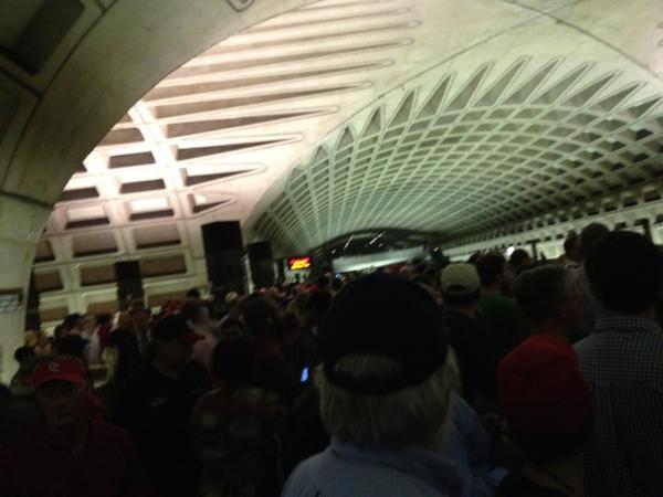 LindyLemon's tweet photo. Wtf I just want to get home #effthis #natsgame @wmata http://t.co/N4zgVRqK