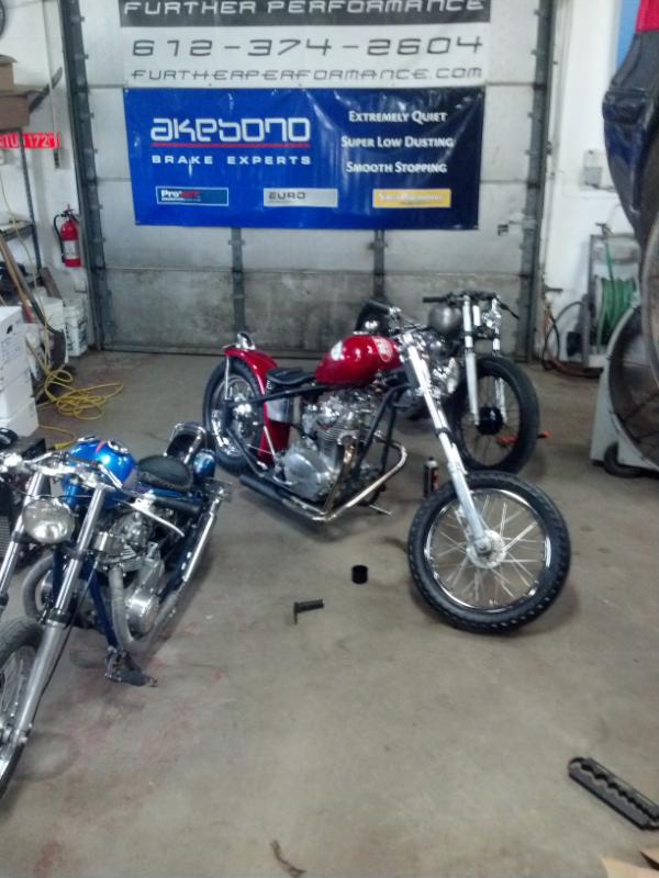 1badwooky's tweet photo. @CleanSchnitt is slowing turning into a bike shop. http://t.co/h8KFioIV