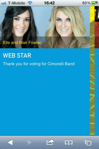 RosieE181's tweet photo. @LaurenCimorelli VOTED!! I love you guys do much. #CimFam http://t.co/0Oo7D4Hk