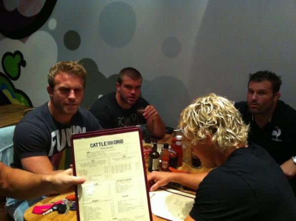 tomwilliams2012's tweet photo. @cattlegrid looking after the boys tonight. Steak and ribs taste guuuud http://t.co/EPfK7deN