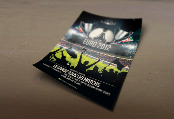 StudioStarlight's tweet photo. Voici un flyer créer pour un bar qui diffusé les matchs de l'EURO 2012 http://t.co/oITLLL7j
