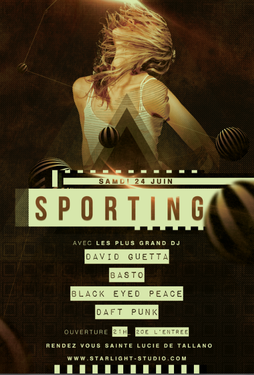 StudioStarlight's tweet photo. Flyer vintage réaliser par l’équipe de Starlight Studio http://t.co/mt0S5BNU