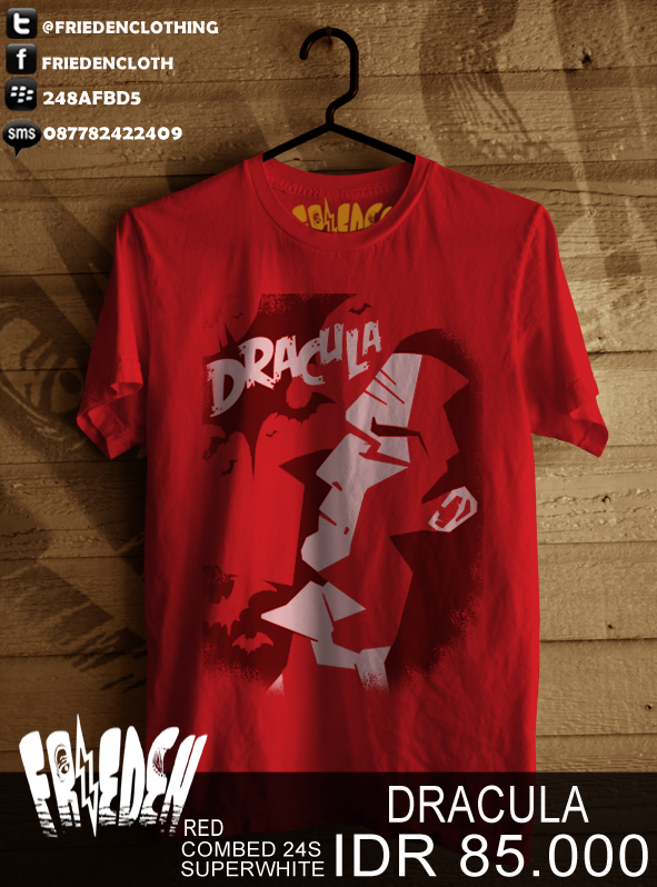 friedenclothing's tweet photo. DRACULA IDR 85.000 COMBED 24s http://t.co/OEGt02iQ