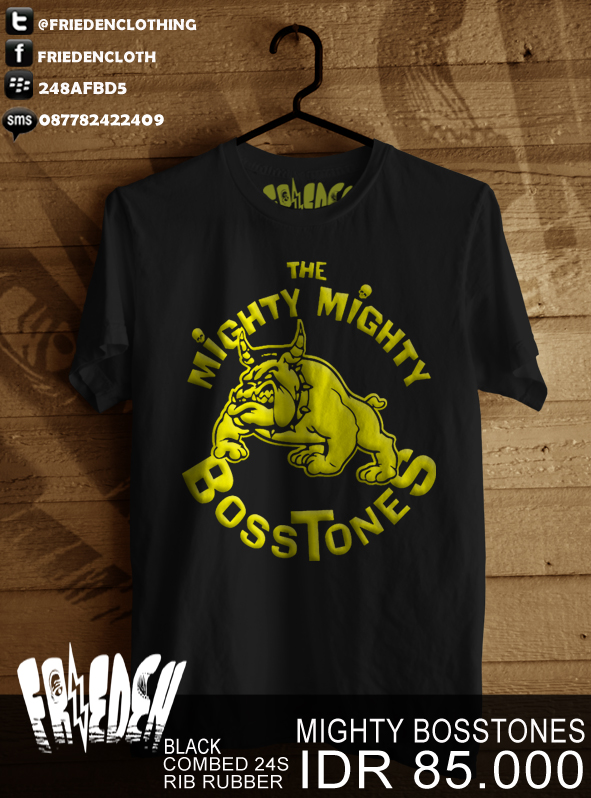 friedenclothing's tweet photo. @KabarBintaro MIGHTY BOSSTONES IDR 85.000 COMBED 24s http://t.co/GPnD7fhE