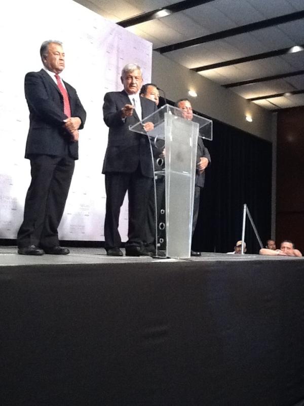 PRDMexico's tweet photo. @lopezobrador_ :los que tienen que dar la cara son los del @IFEMexico y las personas involucradas en el proceso http://t.co/OANbKKQL