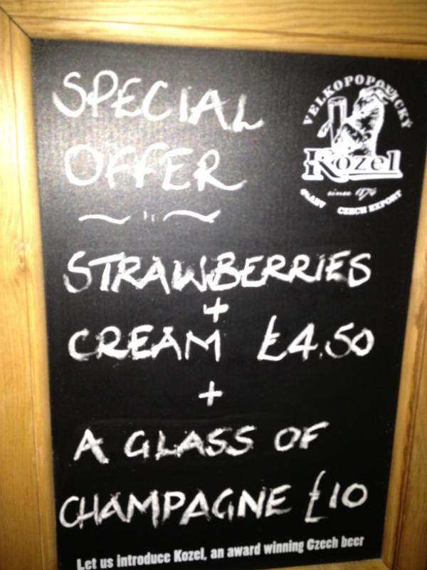 Dewdrop Inn's latest special offer... Nice!