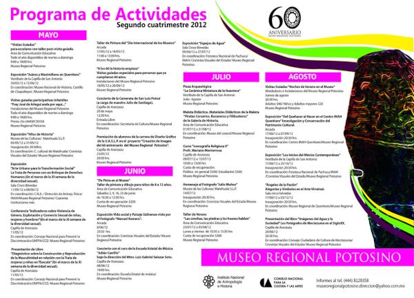 ¿Te gustan nuestros eventos, pero no sabes cuando son? No hay problema, aquí esta el programa de este cuatrimestre