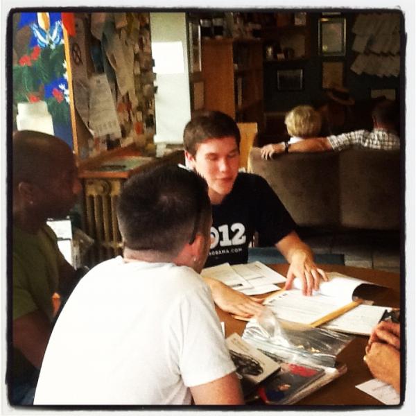 DelRayforObama's tweet photo. Hard at work at our team meeting! @OFA_VA http://t.co/A4kLRBTR