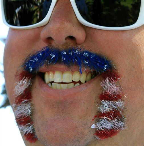 MoustacheIt's tweet photo. This is about as patriotic as it gets in the moustache world. Happy 4th of July! #moustacheit http://t.co/kE5IW2xZ