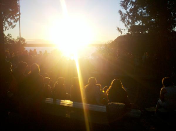 YMCAcampColman's tweet photo. Closing Campfire Sunset http://t.co/Fglpt6rR