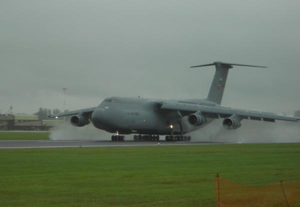 USAF Lockheed C-5B Galaxy has just landed at RAF Fairford for #RIAT 2012!