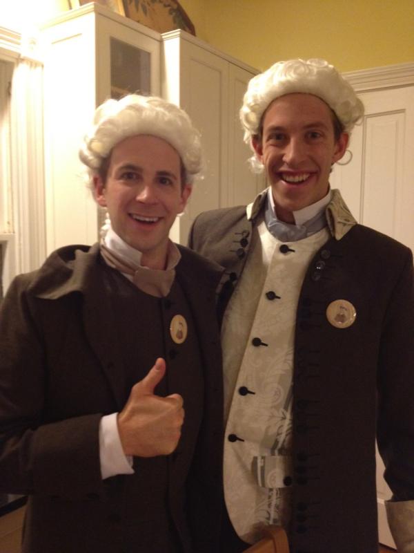 vincegerasole's tweet photo. Partying with the founding fathers this morning from @imadeamerica ... See you at 6am http://t.co/PKe19Vxy