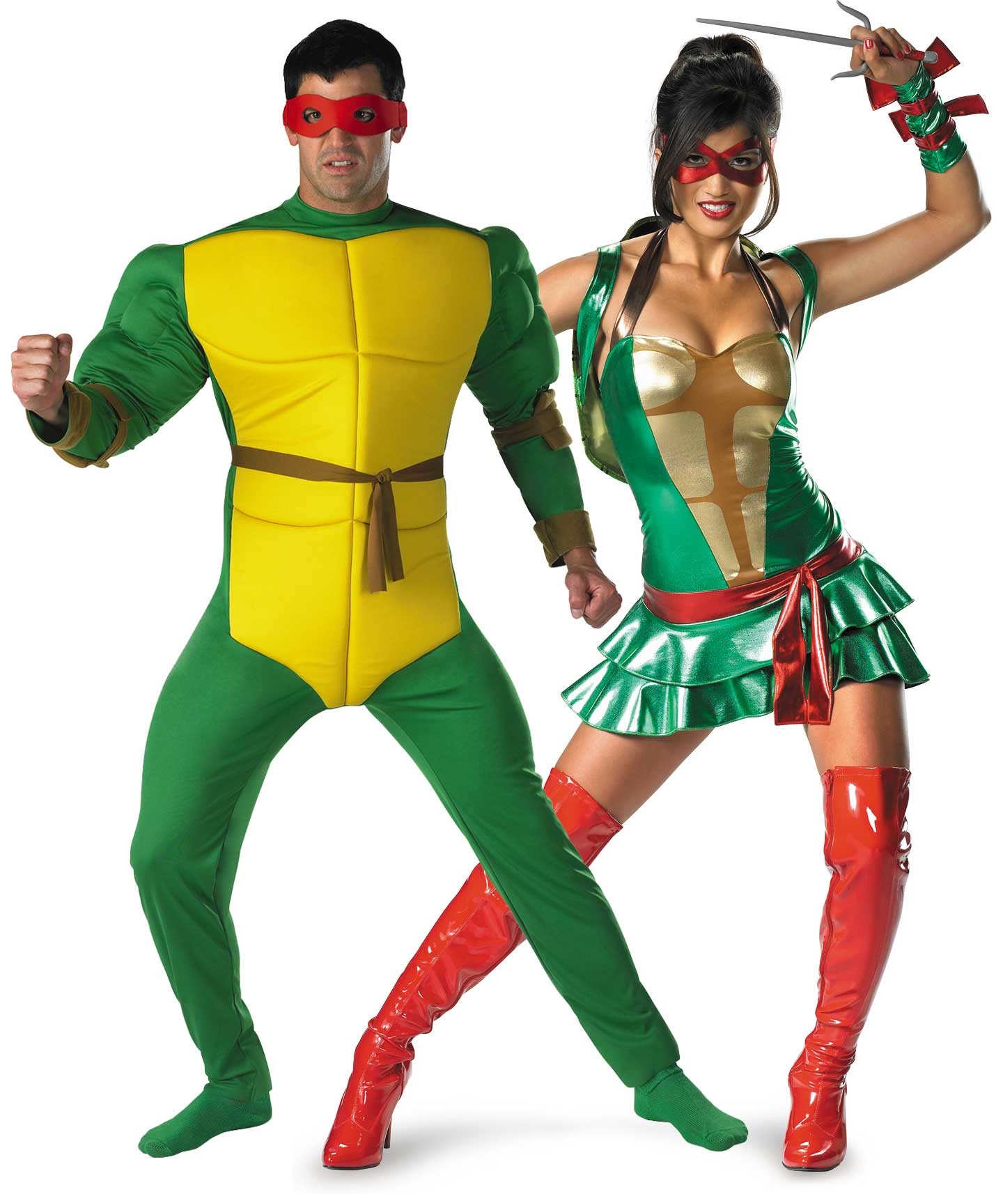 Disguise Deluxe Sassy Michelangelo Teenage Mutant Ninja Turtles Adult  Halloween Costume