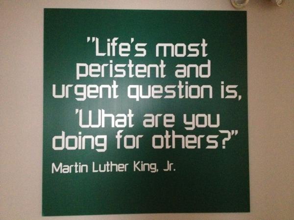 Cause6000's tweet image. We found the most amazing quotes on the walls of First Pres today. #inspiring #truth