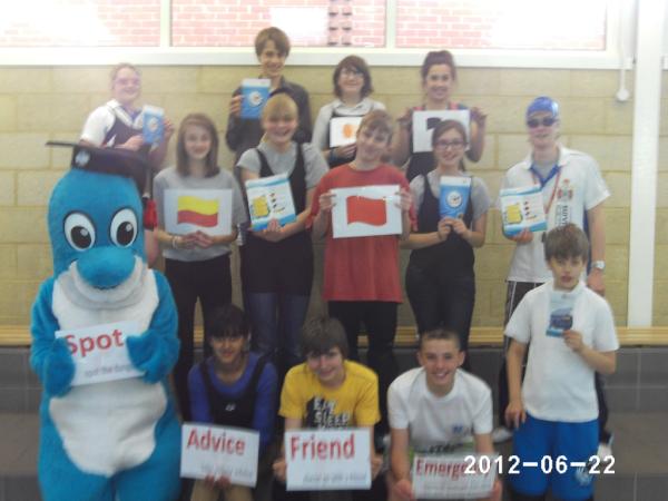 GoymerA's tweet photo. Leicestershire continues to promote Water Safety and also take on Top Trunks http://t.co/9Z8JqwvD