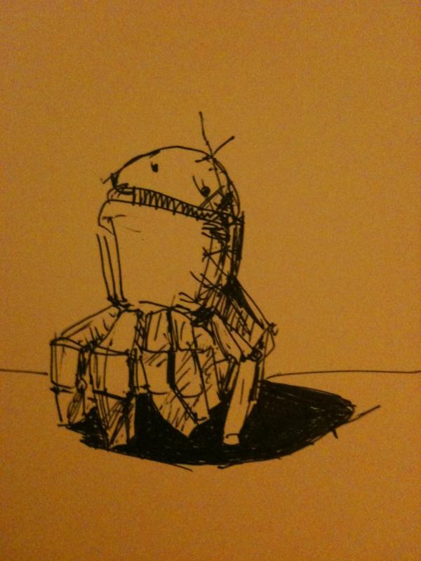 RobotOdell's tweet photo. Robot http://t.co/D6NQjDdw