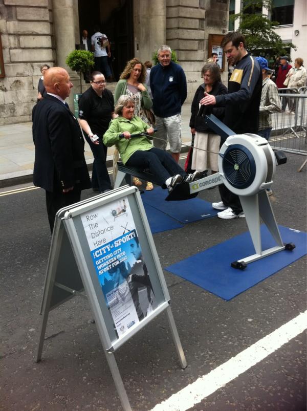 CityofSport's tweet photo. Current top score 188meters in 30 seconds... Think you can beat it? Come on down! @GoldenLaneGym http://t.co/4N0L89XK