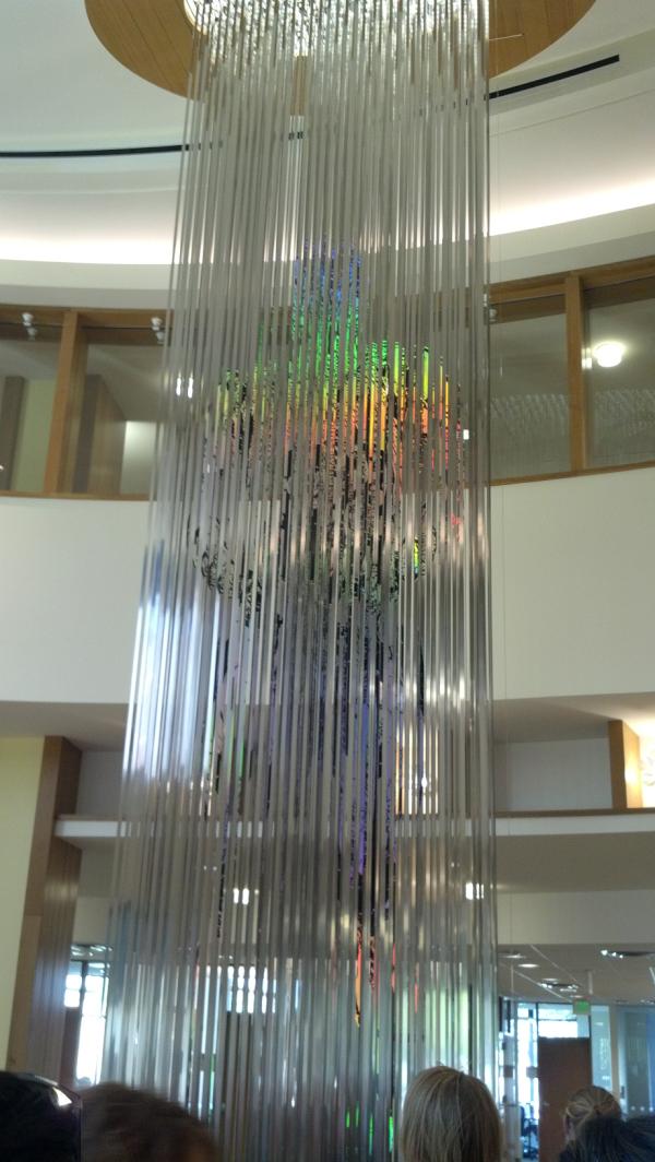 DailyFeats's tweet photo. 3D image called "Humanessence" in the Anschutz library - part of the Visible Human project #FHBC12 http://t.co/ULkWVpf7
