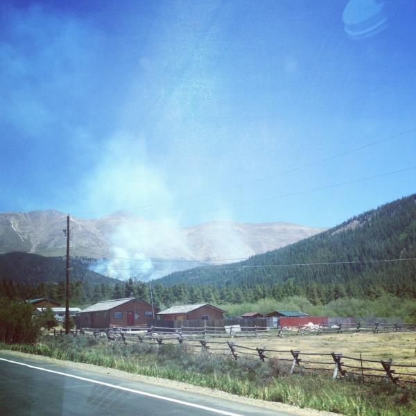 9NEWS's tweet photo. fire near Leadville #TreasureFire RT @k_kruse: @9NEWS here's a photo http://t.co/4t0BvD0s