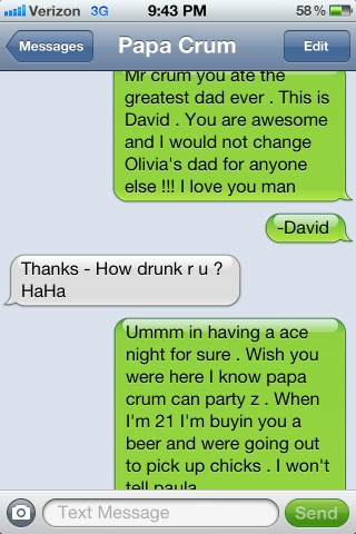 crumble912's tweet image. @Davidbasche1 drunk texting #PapaPaul #priceless