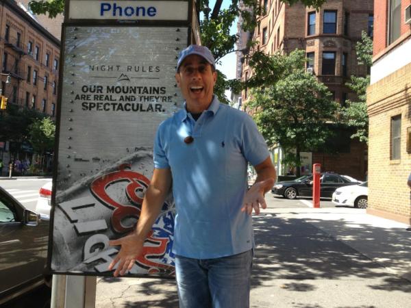 JerrySeinfeld's tweet photo. I love Coors Light even more now! #doesntbothermethatthefoundersnamewasadolph http://t.co/9pheIYUb