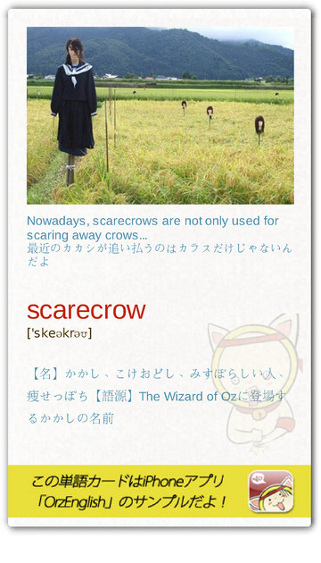 LookLook6's tweet photo. これは絵的に怖すぎだろ…ていうか近所から苦情が来そうだね。Scarecrowってcrow（カラス）をscare（怖がらせる）からスケアクロウって言うんじゃないの?「オズの魔法使い」のカカシが語源って本当かな？ http://t.co/BIf5TMGa