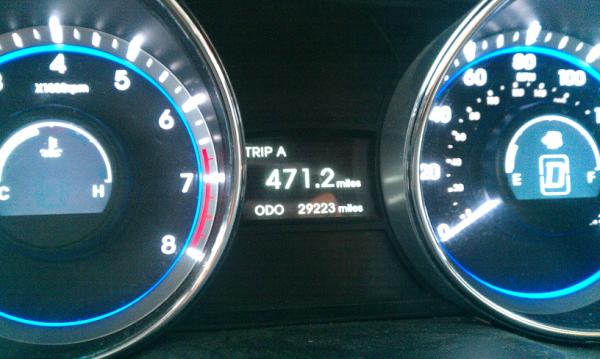 Almost 500 miles for one tank? #hellyeah #goodmpg