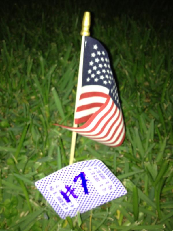 FPCMEN's tweet image. Feeling patriotic? 20+ flags in the yard and a healthy wrapping are sure to invigorate the inner american of #7