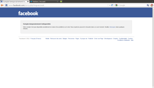 Th0masLec0q's tweet image. ça vous le fait ? #Question #BugFacebook