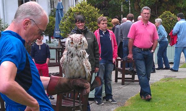 Jackscycle's tweet image. Jack with Oddball an American Eagle Owl. Jackscycle.blogspot.co.uk