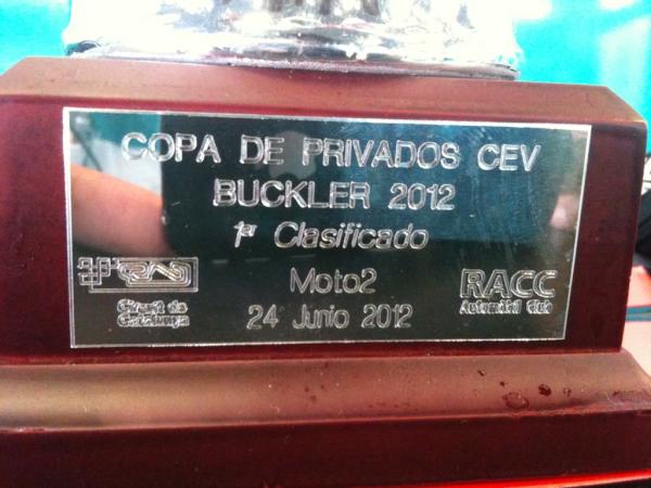 PET_Motorsports's tweet photo. And this is what it says on the plate #CEVBuckler #moto2 @HafizhPetronas #talentedmalaysians http://t.co/1U8QaOR2