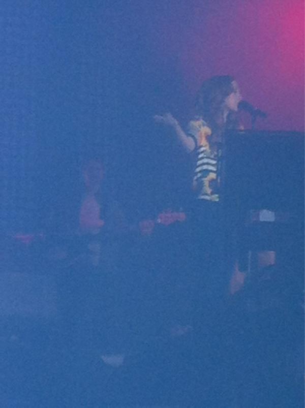swattage's tweet photo. @KatyB front row at IOW festival last night!! Amazing!! http://t.co/Sveh2HS2