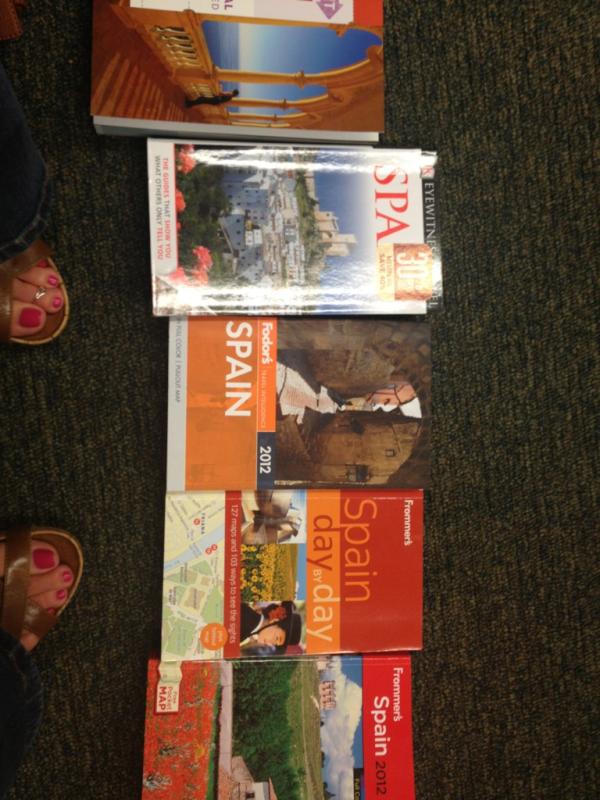samaberle's tweet photo. Rainy day equals perfect day for planning a trip to Spain. Now if I could just choose A book http://t.co/sqcBMlxS