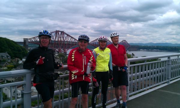 Jackscycle's tweet image. Jack has reached the Forth Bridge
