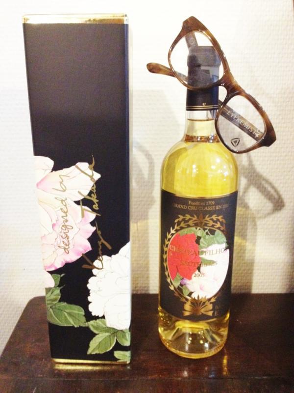EYEKEMIST's tweet photo. New picture Of our frames with Kenzo Takada limited edition Sauternes wines http://t.co/FfSOnKkR