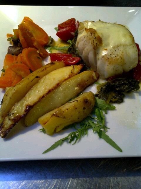 Nu met foto erbij :) baccala con scamorza #buoniamici