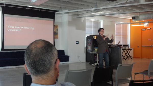 gowithfloat's tweet image. We&apos;re hearing from @shoobe01 about principles behind designing for mobile. #float2012