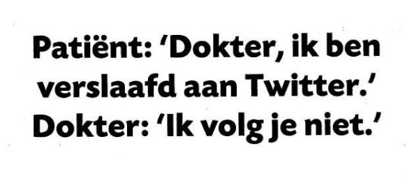 Knobroek's tweet photo. Niet alle dokters volgen het. http://t.co/gv9VKlFH