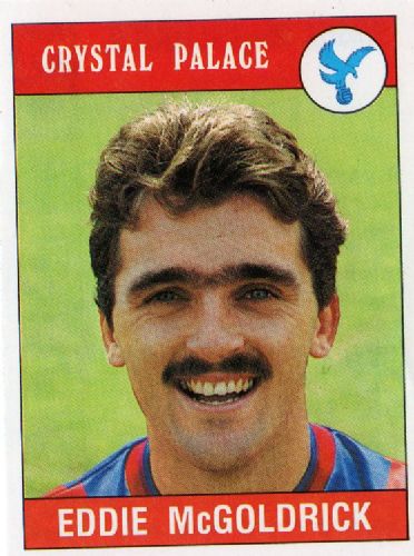 90sFootballers's tweet image. A man to be complimented on his quite sublime moustache &amp;amp; monobrow symmetry. Bravo, Eddie McGoldrick.