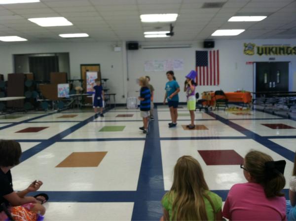 lackeyb's tweet image. Performance challenge time at #campcreativity