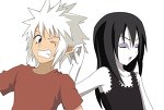 KidOrochimaru's tweet photo. *he puts a tank top on and grabs @iKidJiraiya_23's ear* hey no peaking http://t.co/aLwpgFGp