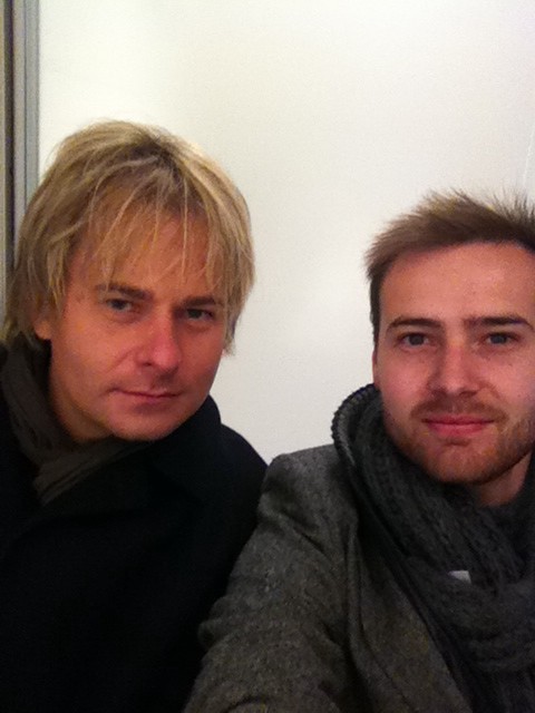 hugoradyn's tweet photo. Getting ready for nataniel show at centurion theatre with @CharlPianoman http://t.co/CjK7QvZL