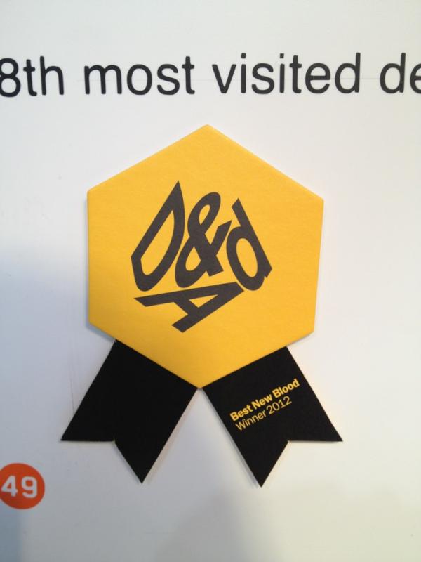 petewsmart's tweet photo. Has just been awarded @dandad 'Best New Blood Winner 2012'. #chuffed http://t.co/9ccE4azo
