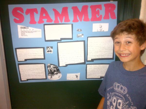 pleonard1029's tweet photo. @RealStamkos91 my son Cameron's school project.  He is your biggest fan and a rt would make his year! http://t.co/p61nTCi8
