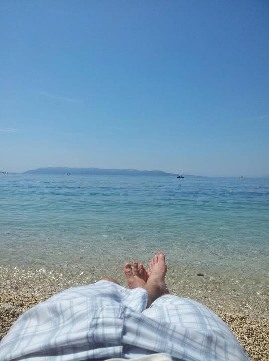 MyDCroatia's tweet photo. Good morning! Sunny with a light breeze here in #Dalmatia What better way to start the day than this? http://t.co/sbhhV6Jd