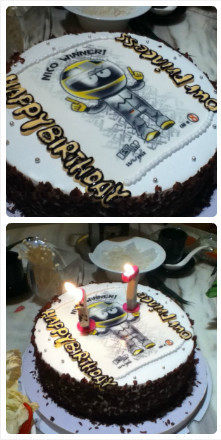 NicoleHuang1992's tweet photo. Our Birthday Cake 2day!Let's enjoy it 2gether with @nico_rosberg :) @RosbergFTW @TeamRosberg @LoveNicoRosberg ~~~:)) http://t.co/ajG30bYc